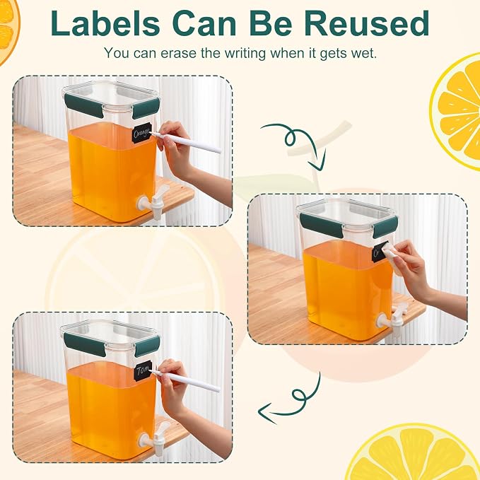 Mumufy 3 Set Plastic Drink Dispensers - Image 6