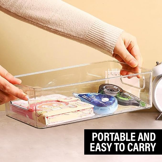 Clear Plastic Storage Bins, Pantry Organizers and Storage, Kitchen Organization - Image 6