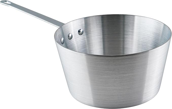 Winco Heavy-Duty Aluminum Tapered Sauce Pan, 5 Quart by Winco