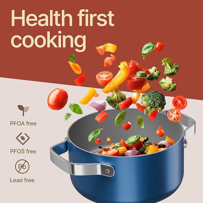 Bakken 3 Quart Ceramic Coated Stock Pot - Image 6