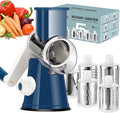 Ourokhome Rotary Cheese Grater Hand Crank, Kitchen Shredder Speed Mandolin by Ourokhome
