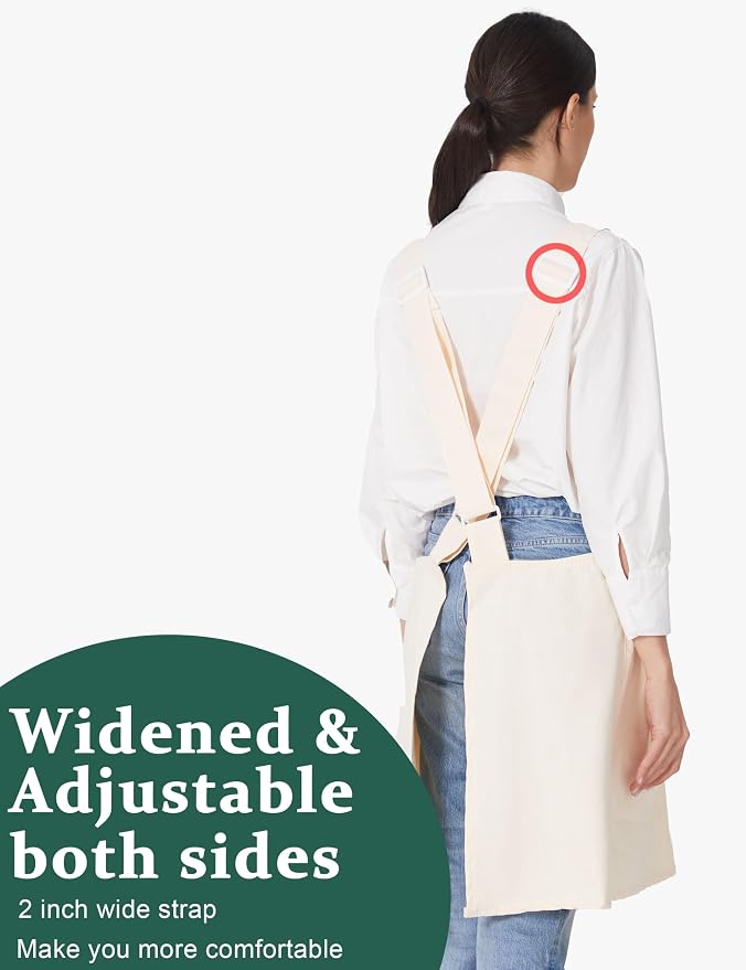 Cozy Adjustable Cross Back Aprons - Image 3