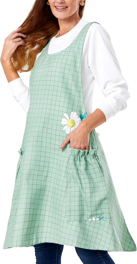 Cozy Adjustable Cross Back Aprons by APRONNER