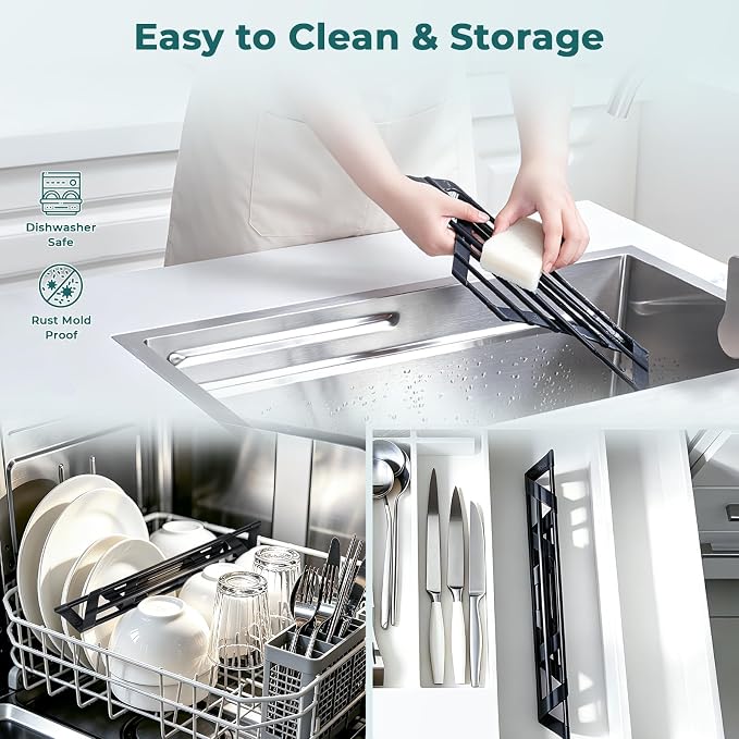 Corner Sink Caddy, Ohuhu Sponge Holder - Image 7