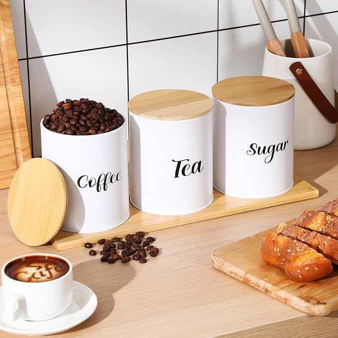 Reallnaive Coffee Tea Sugar Container Set - Image 3