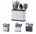 LIBODOUR Utensil Holder, Stainless Steel Caddy Counter, Spoon holder, 4 by ModernandFarmhouseUtensilHolder