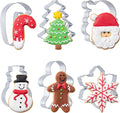 Husfunov Christmas Cookie Cutters Set 6 Pieces, Stainless Steel Metal Cutter by Unknown
