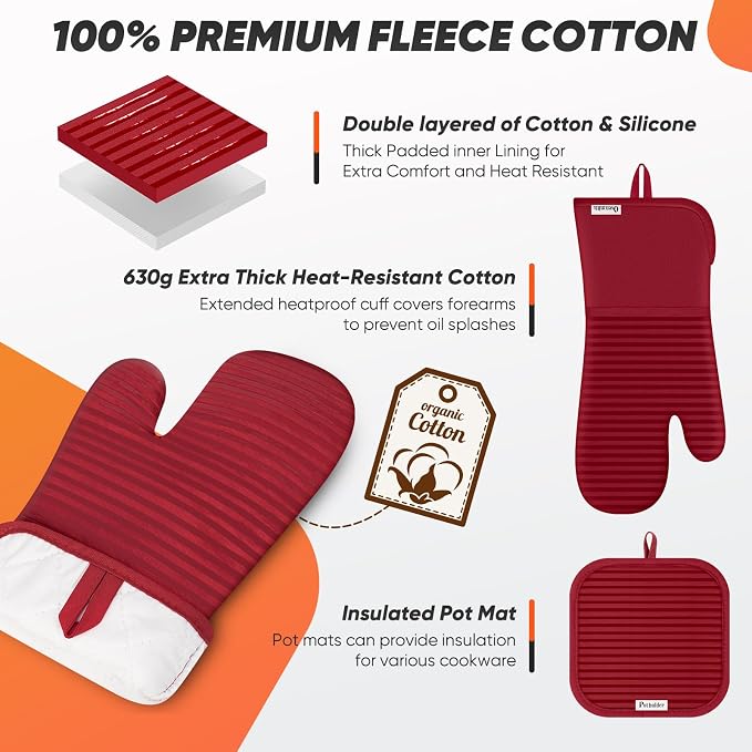 Oven Mitts Kitchen Towels and Dishcloths - Image 3