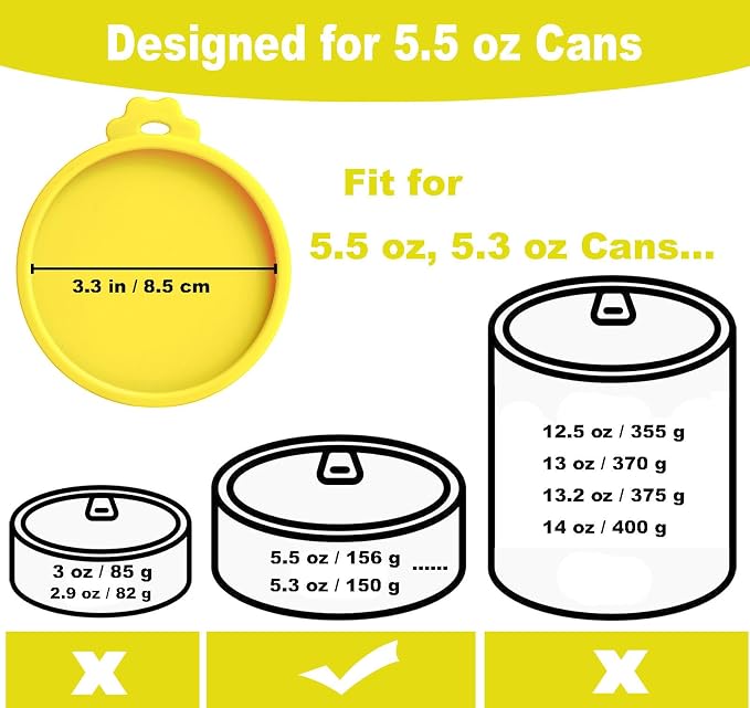 Comtim Cat Food Can Covers Lids - Image 2