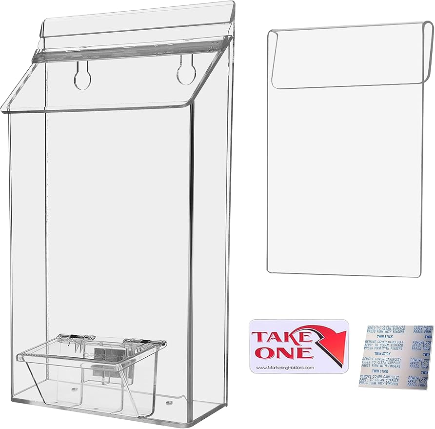 Outdoor Brochure Holder and Card Box by MarketingHolders