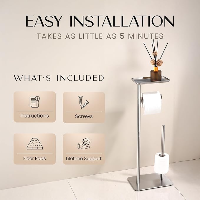 Day Moon™ - Toilet Paper Holder - Modern Roll Holder - Image 4