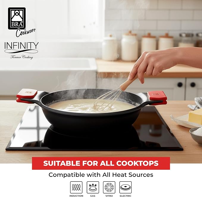 BRA COOKWARE Infinity Dual-Handled Sauté Pan w/Glass Lid | 11-Inch 2.95-Quart - Image 4