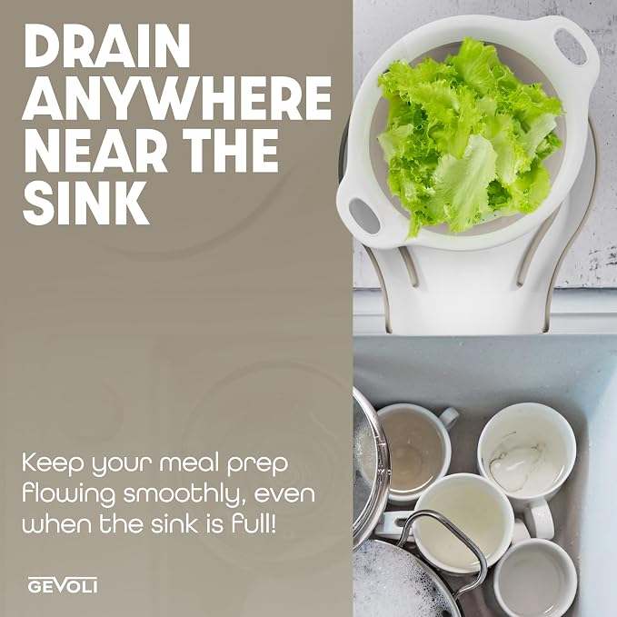 Gevoli Collapsible Colanders Food Strainers - Image 4