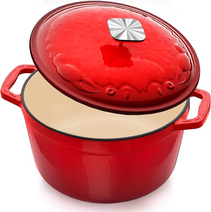 Enameled Cast Iron Dutch Oven by DUTZUN