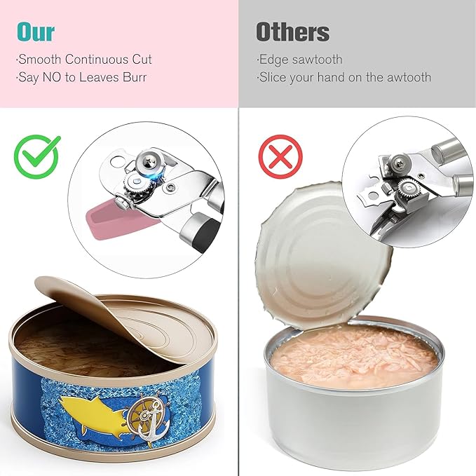 Can Opener, Professional 3-In-1 Multifunctional Manual Can Openers Bottle Opener - Image 3