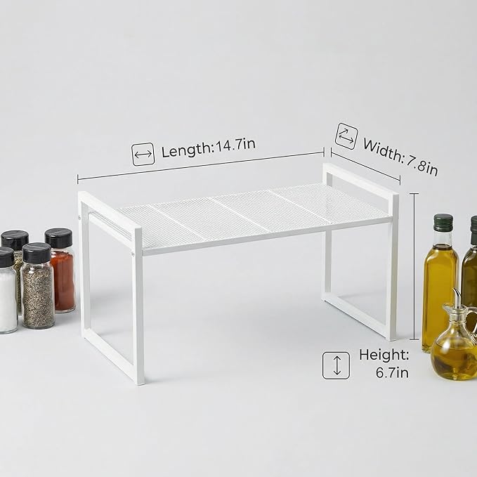 Cabinet Organizer 14.8''W 44 LBS Load Capacity Heavy Duty Kitchen Pantry Shelf - Image 2