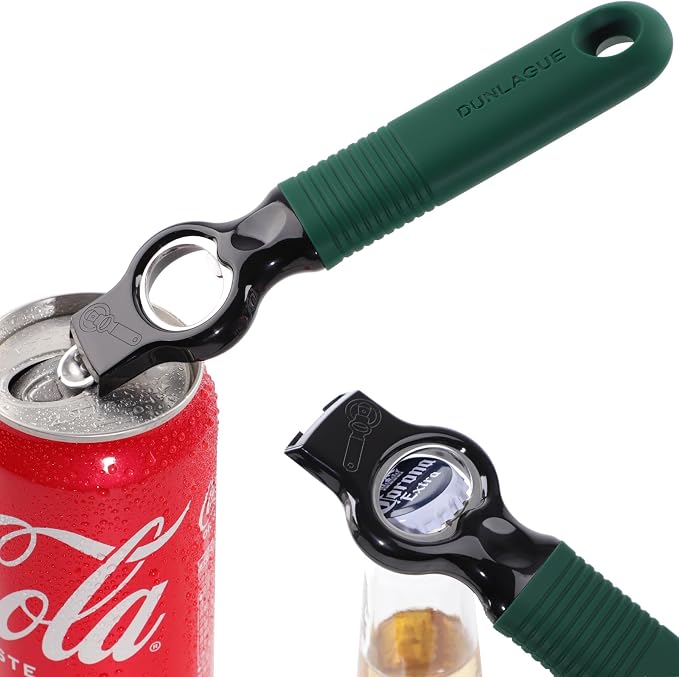 2-Pack Magnetic Beer Bottle Opener & Soda Can Opener, 2-in-1 Bottle Opener and by DUNLAGUE