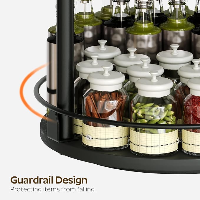 YATINEY 3-Tier Lazy Susan Organizer, Rotating Spice Rack, Spinning Organizer - Image 6