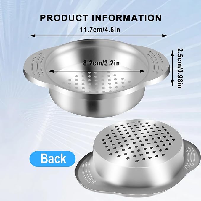 2 Pcs Metal Tuna Can Strainer - Image 2