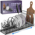 Better Things Home 5.5” Wide 12-Slot Adjustable Pot Lid Organizer by BetterThingsHome