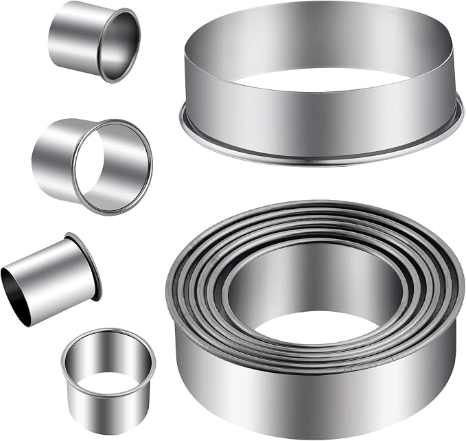 Round Cookie Cutters Set 12 Pieces Bistcuit Cookie Cutters Circle Pastry - Image 2