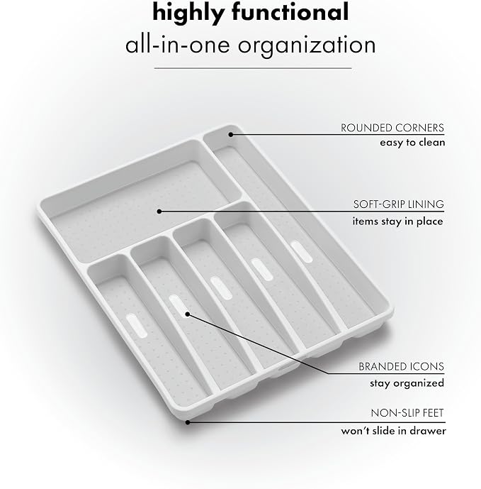 madesmart Classic Large Silverware Tray - Image 5