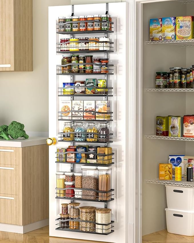 Moforoco 12.2" Narrow 9-Tier Over The Door Pantry Organizer, Pantry by MOFOROCO