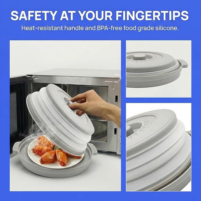 Microwave Food Cover With Handle - Image 5