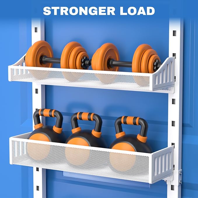 coobest 8-Tier Over the door Spice Rack Organizer, Large Heavy Duty Metal Wall - Image 6
