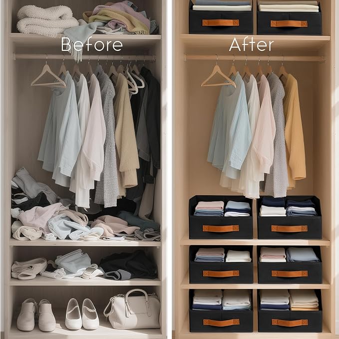 Homsorout Fabric Storage Bins for Organizing - Image 5