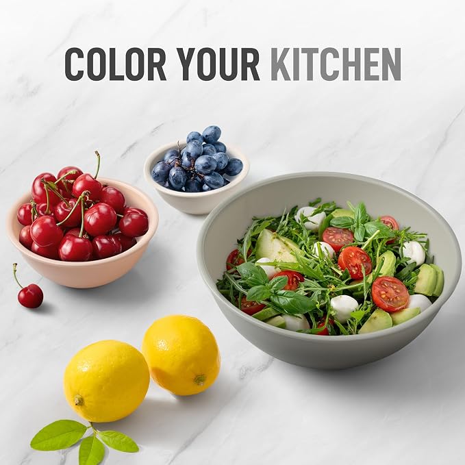 Zulay Kitchen 12 Piece Plastic Mixing Bowls - Image 6