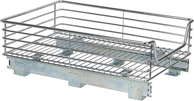 Household Essentials Glidez Chrome-Plated Steel Extended Depth 1-Tier Sliding - Image 7