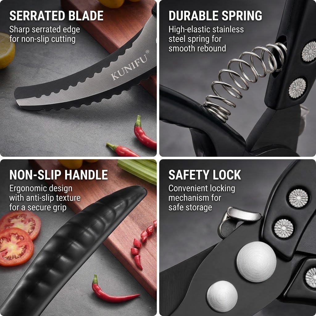 Heavy Duty Stainless Steel Poultry Shears Kitchen Scissors