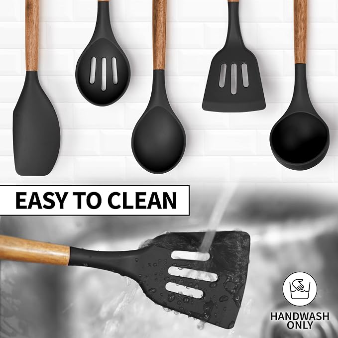 Zulay Kitchen Non-Stick Cooking Utensils Set - Image 7