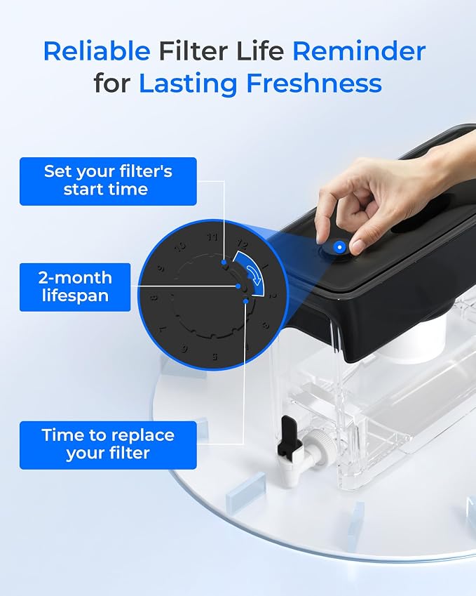 Waterdrop Fluoride-Reducing Water Filter Dispenser, 150-Gallon Long-Life - Image 8