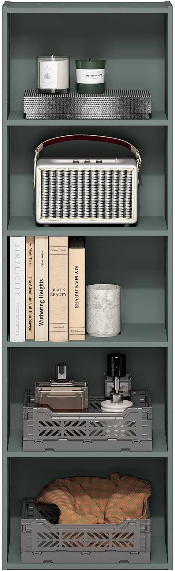Furinno LUDER Book Shelf, 5-Tier Bookshelf, Bookcase - Image 5