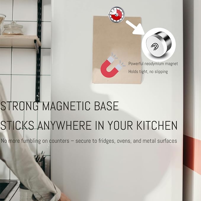 Kitchen Magnetic Visual Cooking Mechanical Timer - Image 4