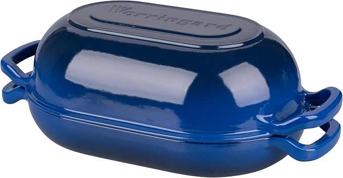 VORRINGARD Enameled Cast Iron Sourdough Bread Oven, Dutch Oven, Loaf Cast Iron - Image 8