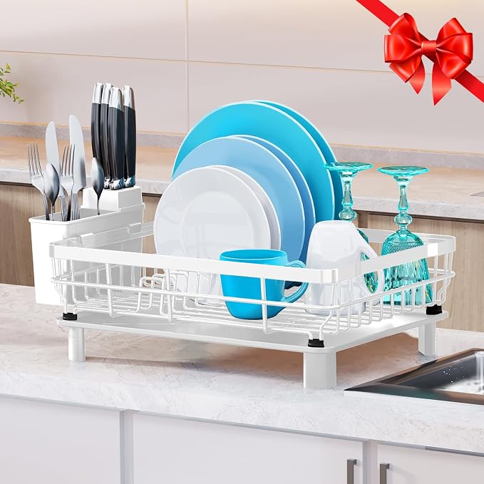 MOUKABAL Dish Drying Rack, Dish Rack, Stainless Steel Dish Racks - Image 6