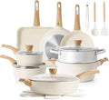 SENSARTE Ceramic Cookware Sets, Pots and Pans Set Nonstick, 20-Piece Induction by SENSARTE
