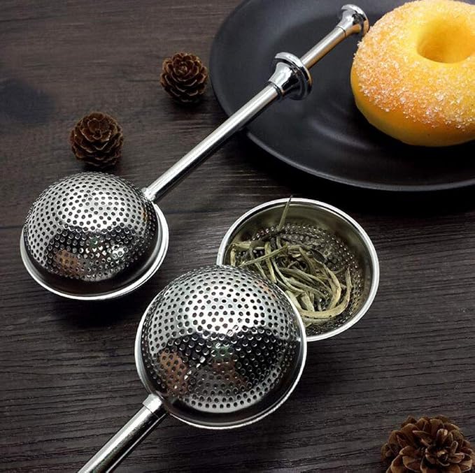 4Pcs Stainless Steel Tea Infuser Tea Strainer Sugar Flour Sifters Powdered - Image 6