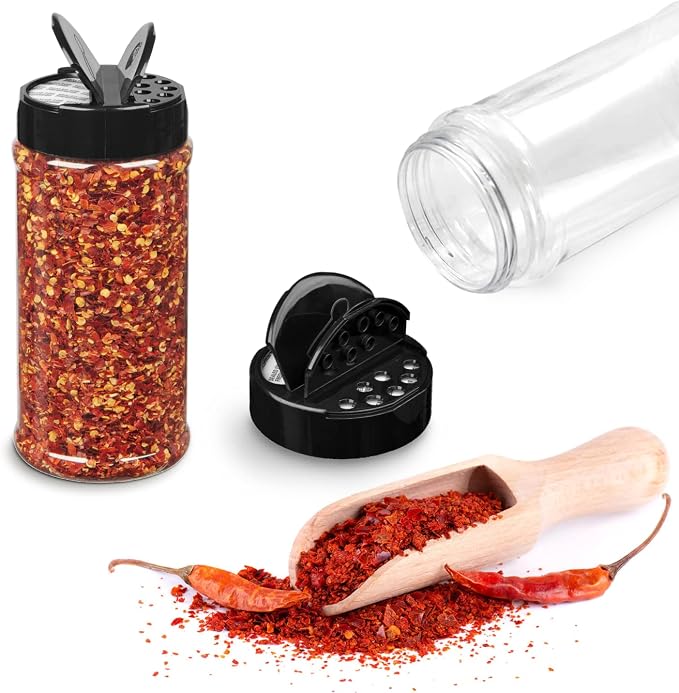 RoyalHouse 6 Pack 16 Oz Plastic Spice Jars - Image 2