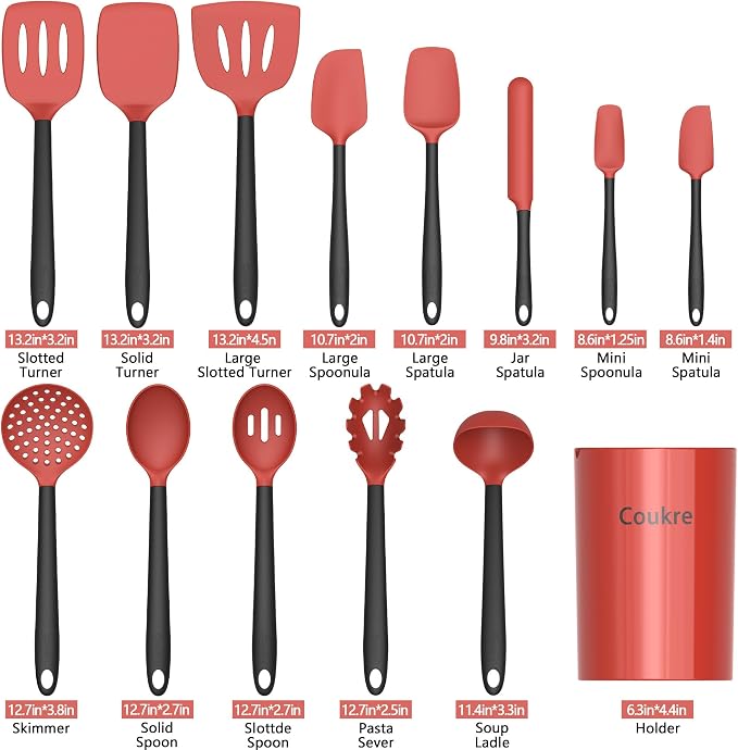 Coukre Silicone Kitchen Cooking Utensils Set - Image 2
