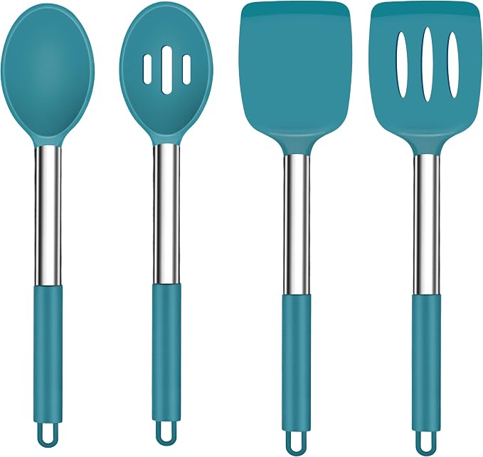 TeamFar Cooking Utensils Set, for Non-stick Cookware Flipping Frying Draining by TeamFar