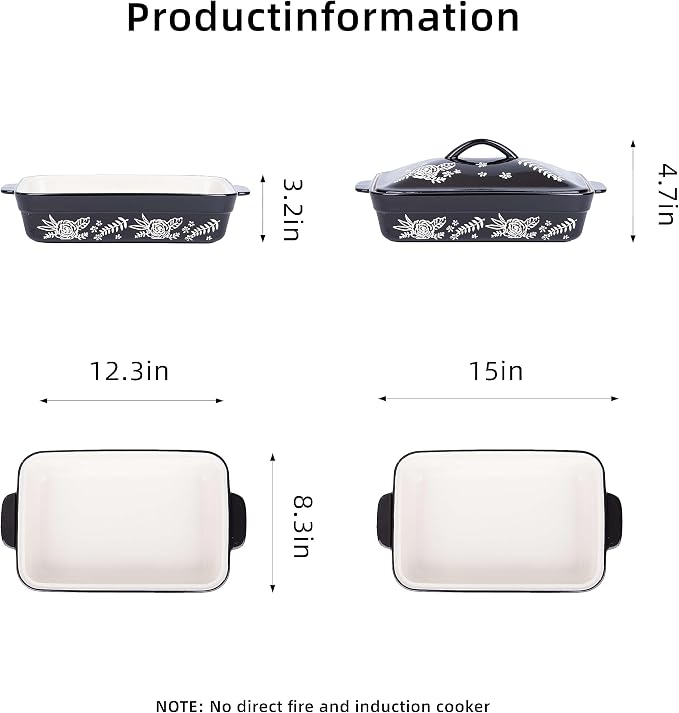 Casserole Dish With Lid Casserole Dishes - Image 2