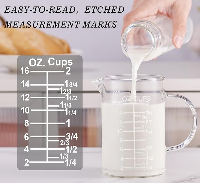 Ackers Etched Graduated Glass Measuring Cup - Image 4