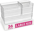 Criusia Large Drawer Organizer Bins 26 Pack | Complete 5 Size Clear Plastic by Criusia