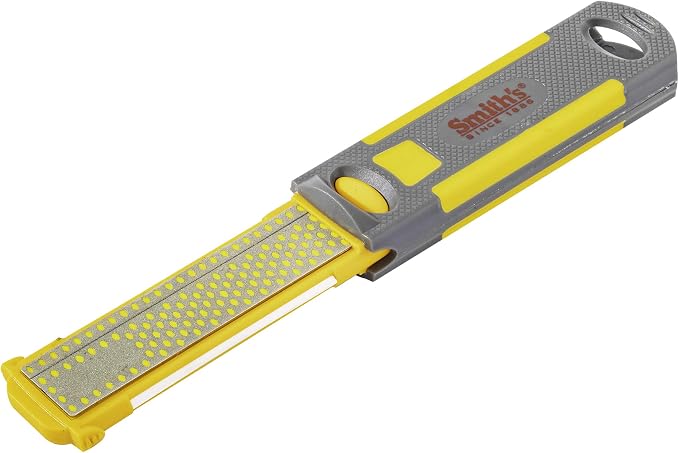 Smith's 51178 Pack-Pal 4" Diamond Combination Sharpener – Retractable 2-Sided by SmithsConsumerProductsInc