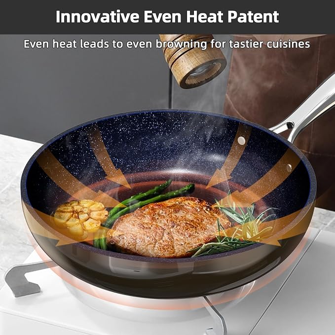 Nuwave Lux 13pc Forged Lightweight Cookware Set PFAS Free, Healthy G10 Duralon - Image 3