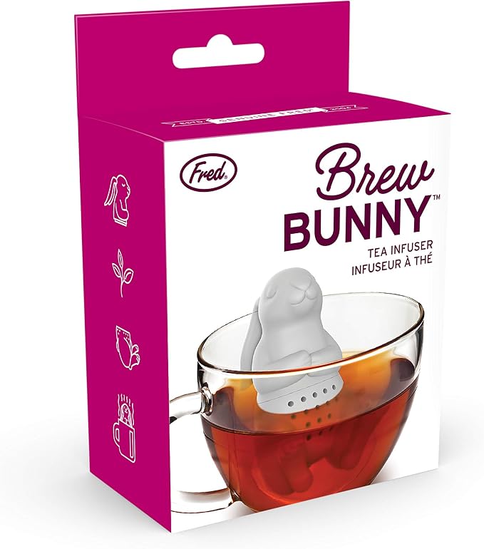 Genuine Fred, BREW BUNNY, Rabbit Reusable Silicone Tea Infuser, Fun Gift - Image 3